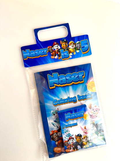 Customize coloring book at least 5 pieces