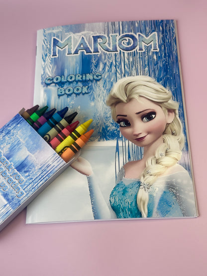 Customize coloring book at least 5 pieces